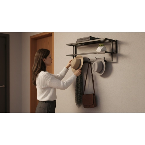 Wieszak ścienny metalowy Rozmiary Kolory WM-9